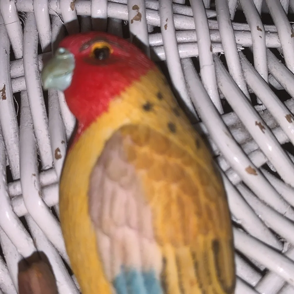 Set of 2 Vintage Parrot Refrigerator Magnets From Costa Rica Handpainted Wood - Picture 6 of 10